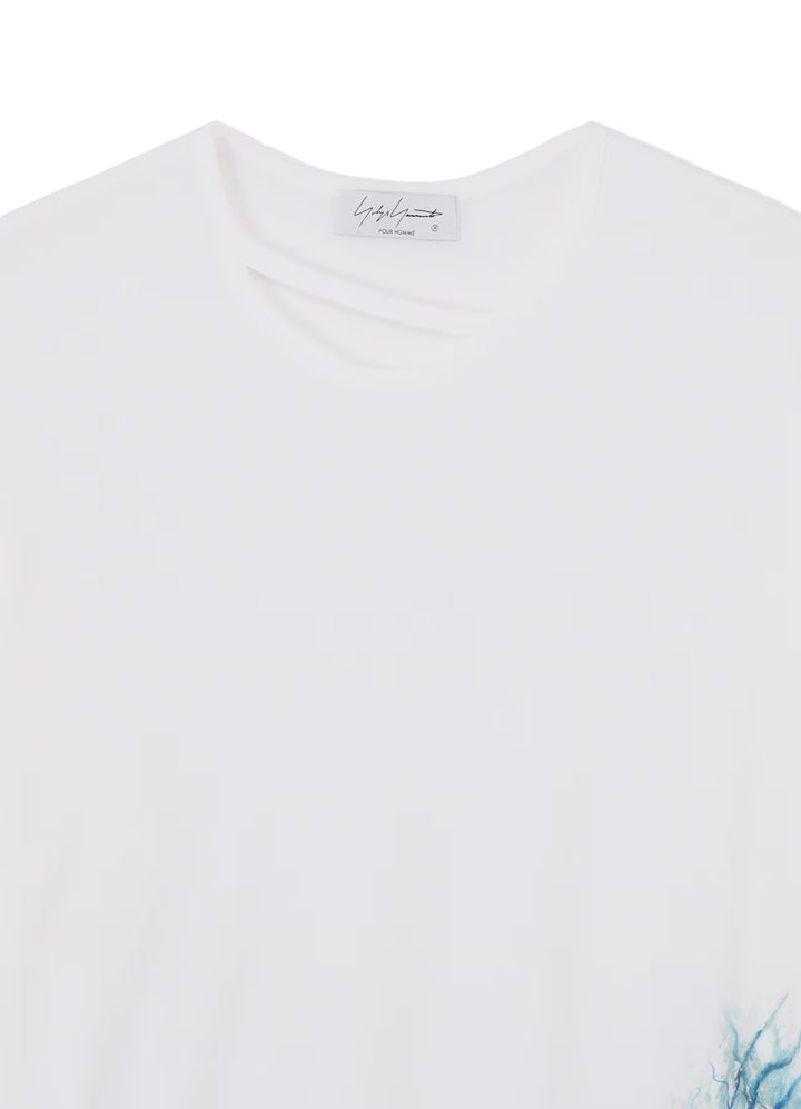 Yohji Yamamoto - 50/-SUPER HIGH TWISTED JERSEY D NECK LINE LONG SLV PT B