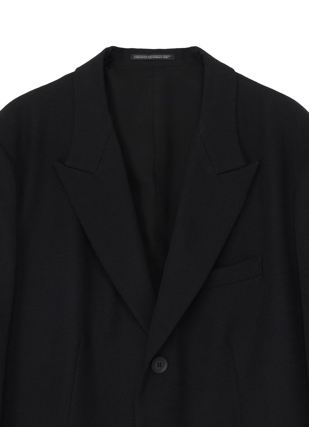 Yohji Yamamoto - ARMY GABARDINE 3 BUTTONS PEAKED JACKET