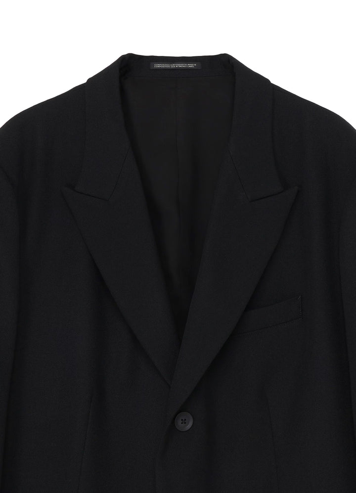 Yohji Yamamoto - ARMY GABARDINE 3 BUTTONS PEAKED JACKET