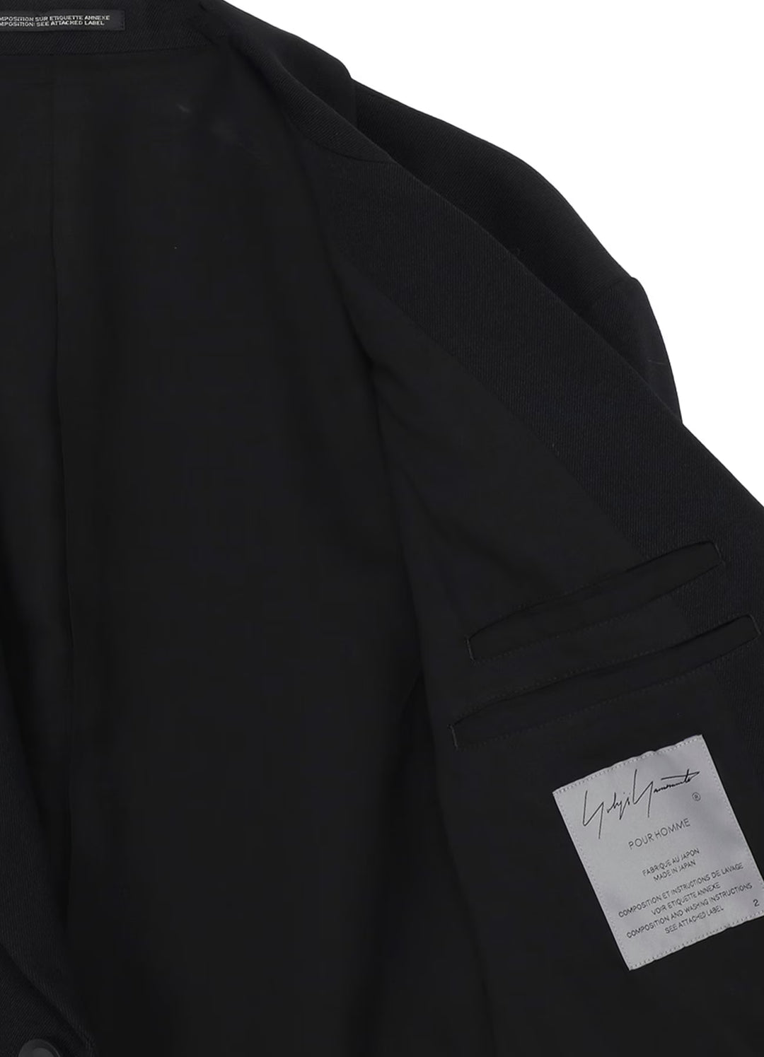 Yohji Yamamoto - ARMY GABARDINE 3 BUTTONS PEAKED JACKET