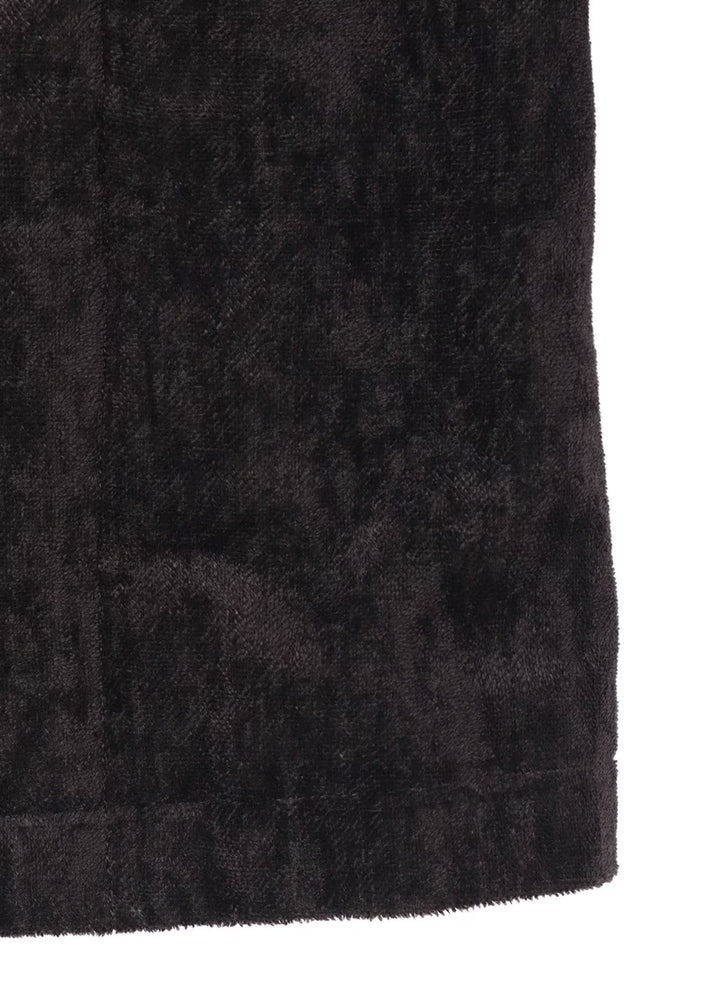 LINEN VELVET TAB DETAIL PADED JACKET