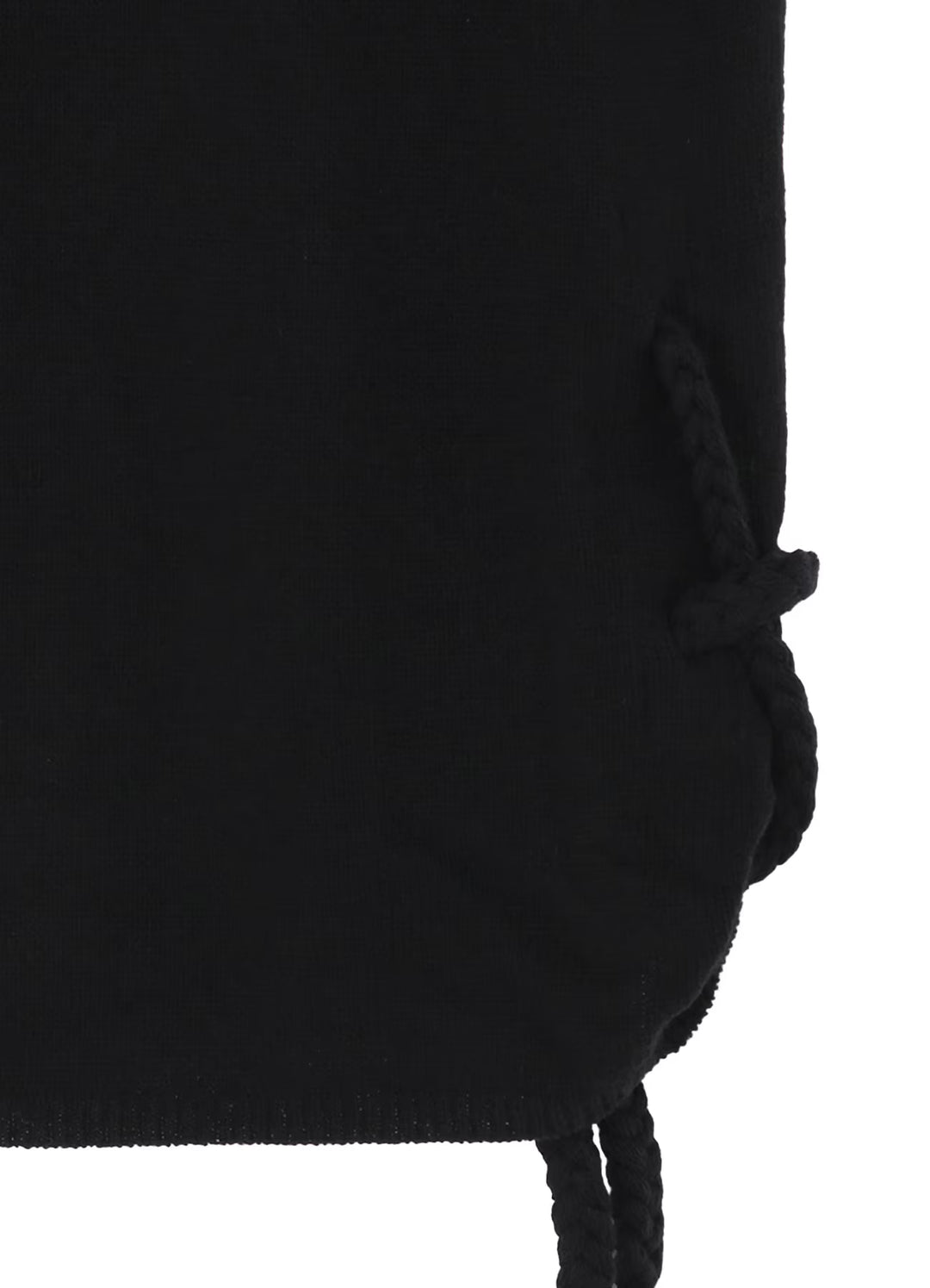 Yohji Yamamoto - 7G1P PLAIN STITCH WITH STRING STRING ROUND NECK PO
