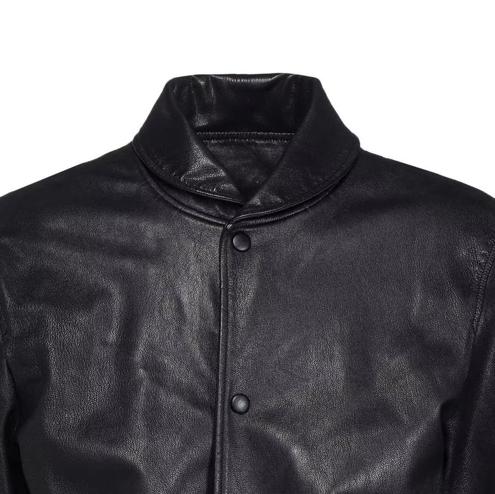 BACKLASH GOAT LEATHER COLLEGE JACKET