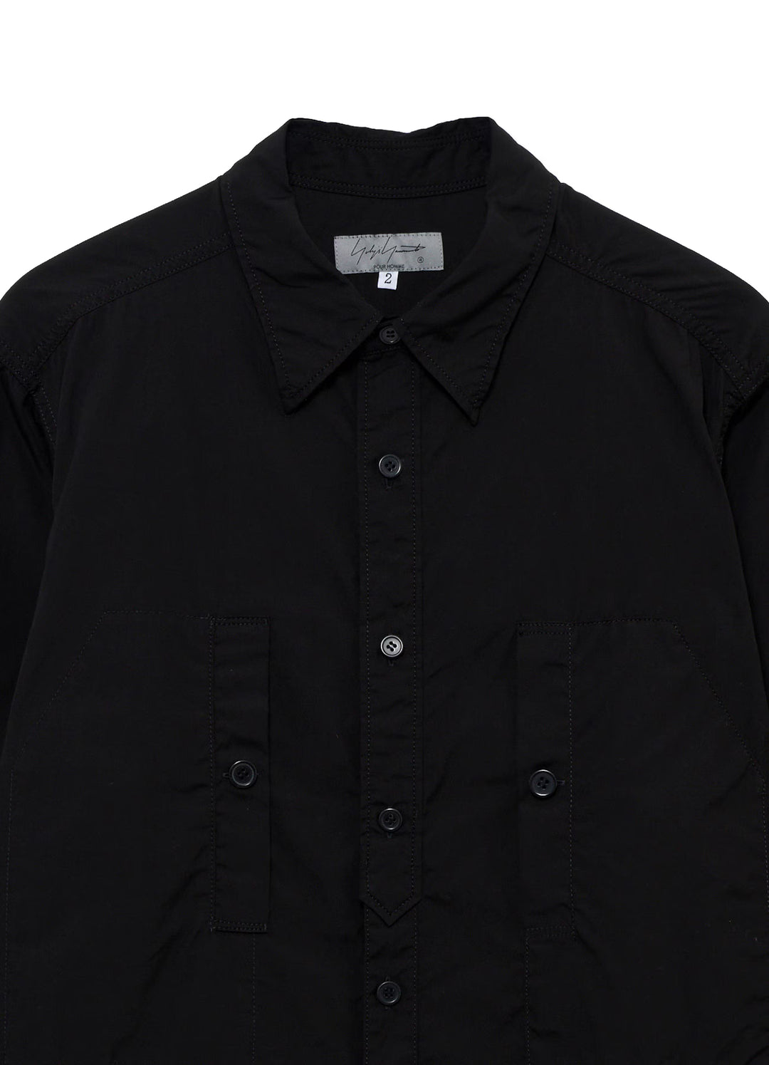 CHAIN STITCH BROAD ROUND HEM BLOUSE