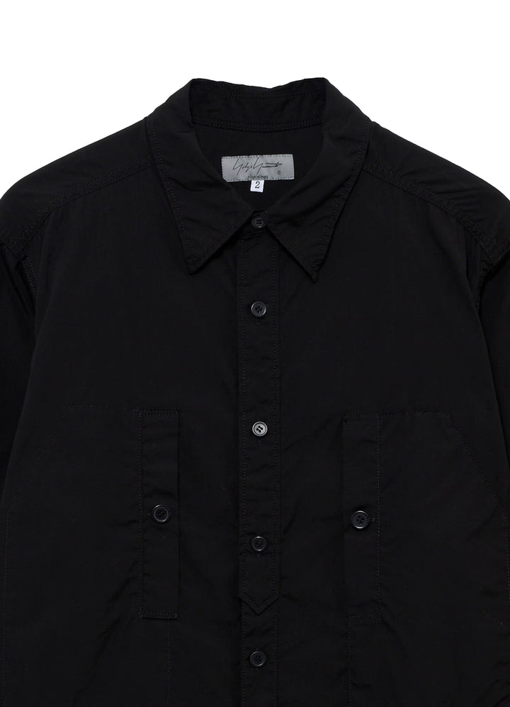 CHAIN STITCH BROAD ROUND HEM BLOUSE