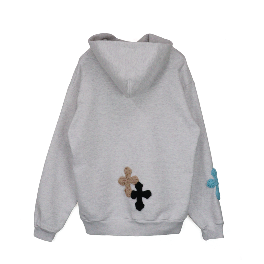 Y.A.R.N 3D Cross Logo sweat hoodie