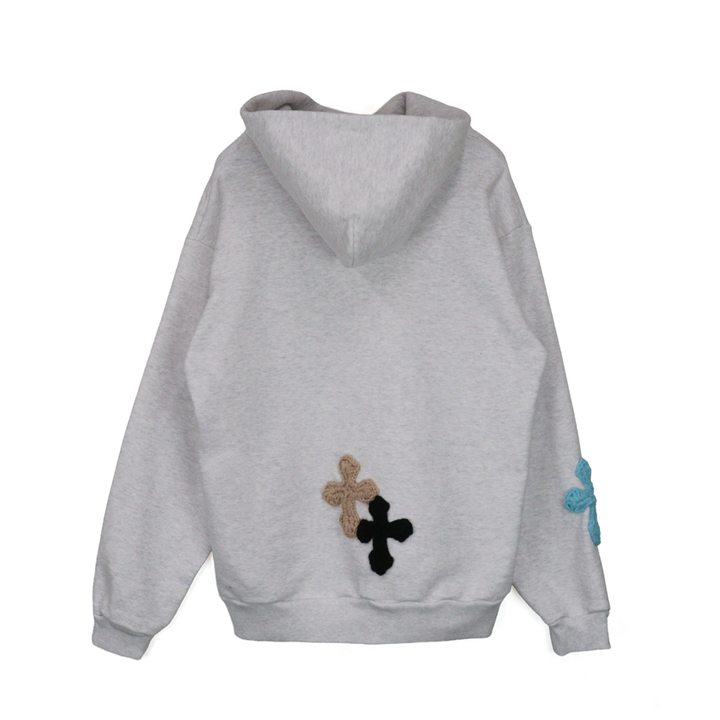 Y.A.R.N 3D Cross Logo sweat hoodie