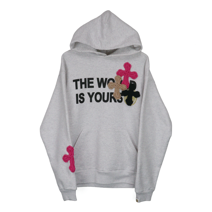 Y.A.R.N 3D Cross Logo sweat hoodie
