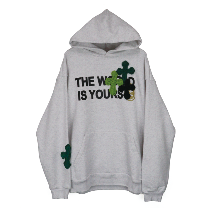 Y.A.R.N 3D Cross Logo sweat hoodie
