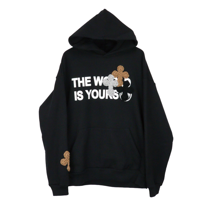Y.A.R.N 3D Cross Logo sweat hoodie