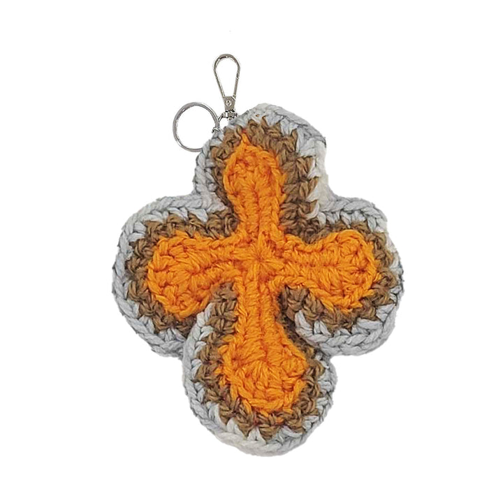 Y.A.R.N. - 3D Cross Handmade Knit Key Holder【I type】