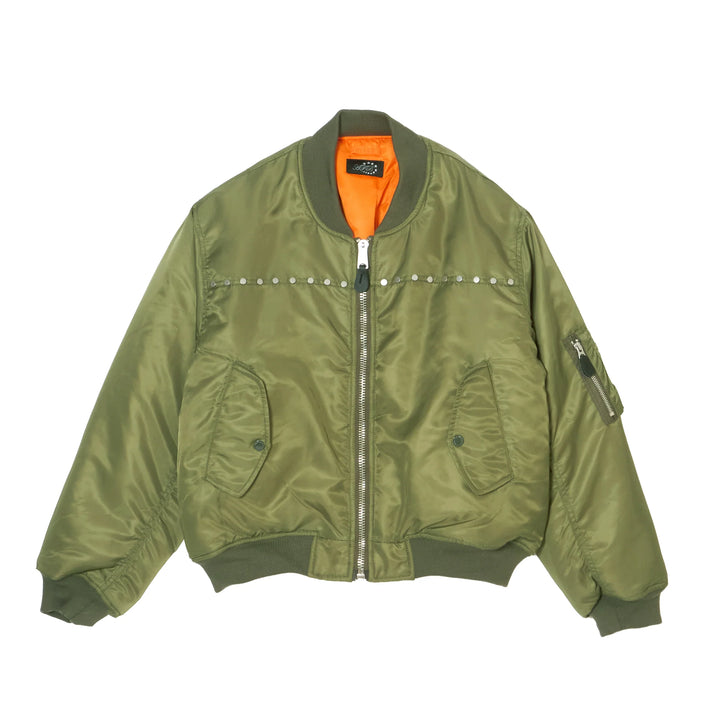 AFB x FOSTEX GARMENTS PUFFER STUDDED BOMBER