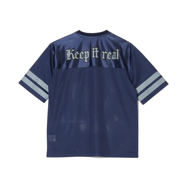BIG LOGO MESH FOOTBALL TEE