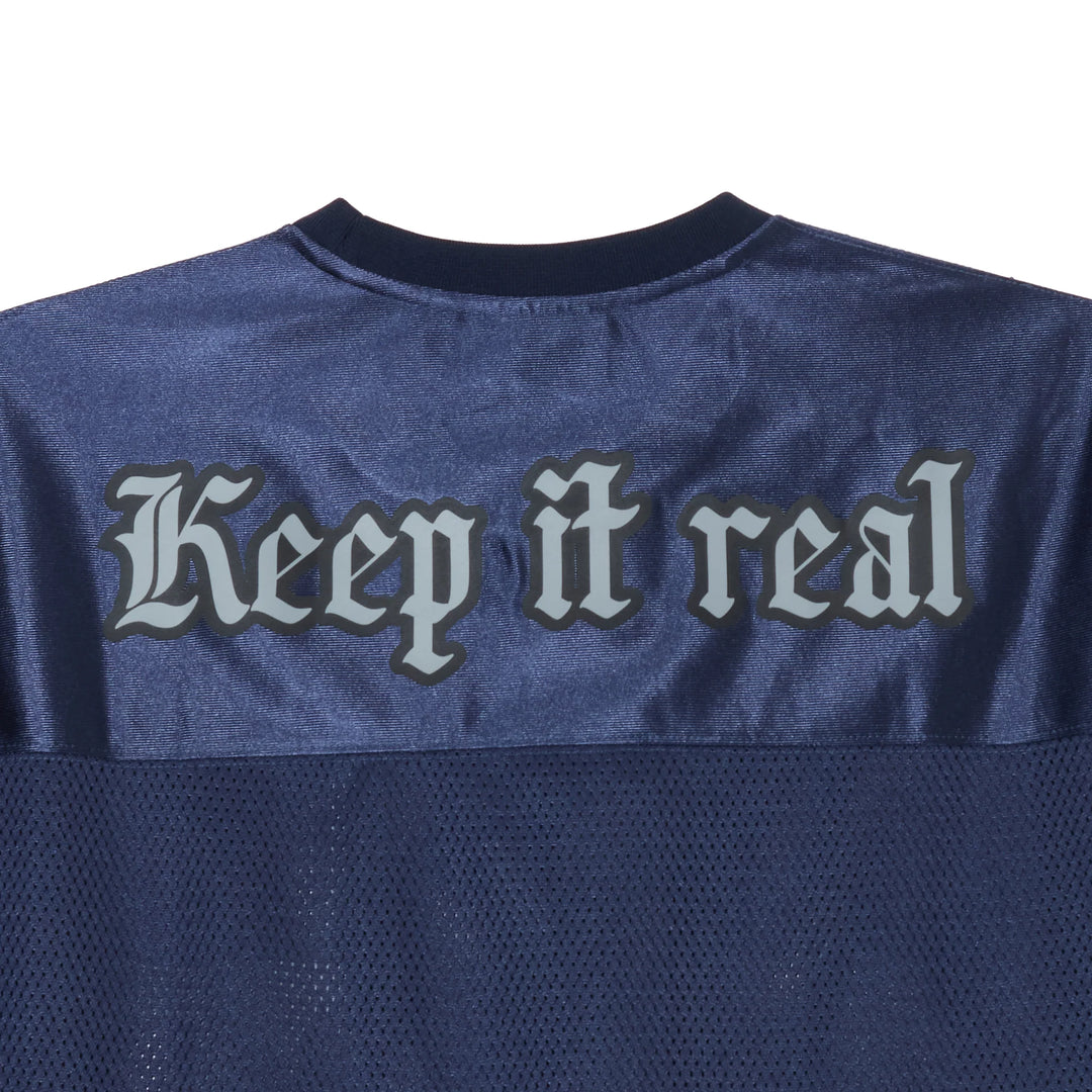 BIG LOGO MESH FOOTBALL TEE