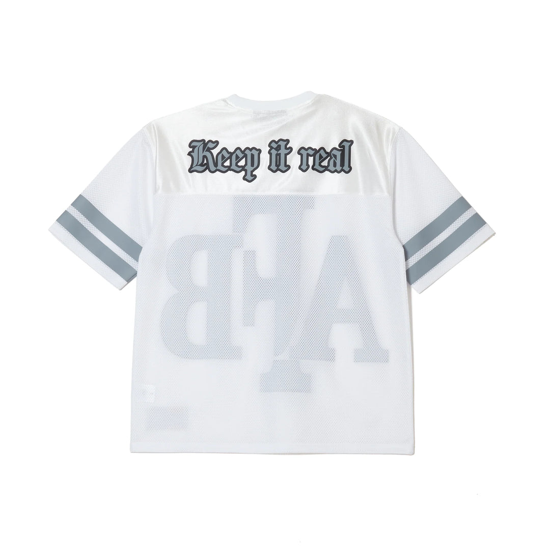 BIG LOGO MESH FOOTBALL TEE