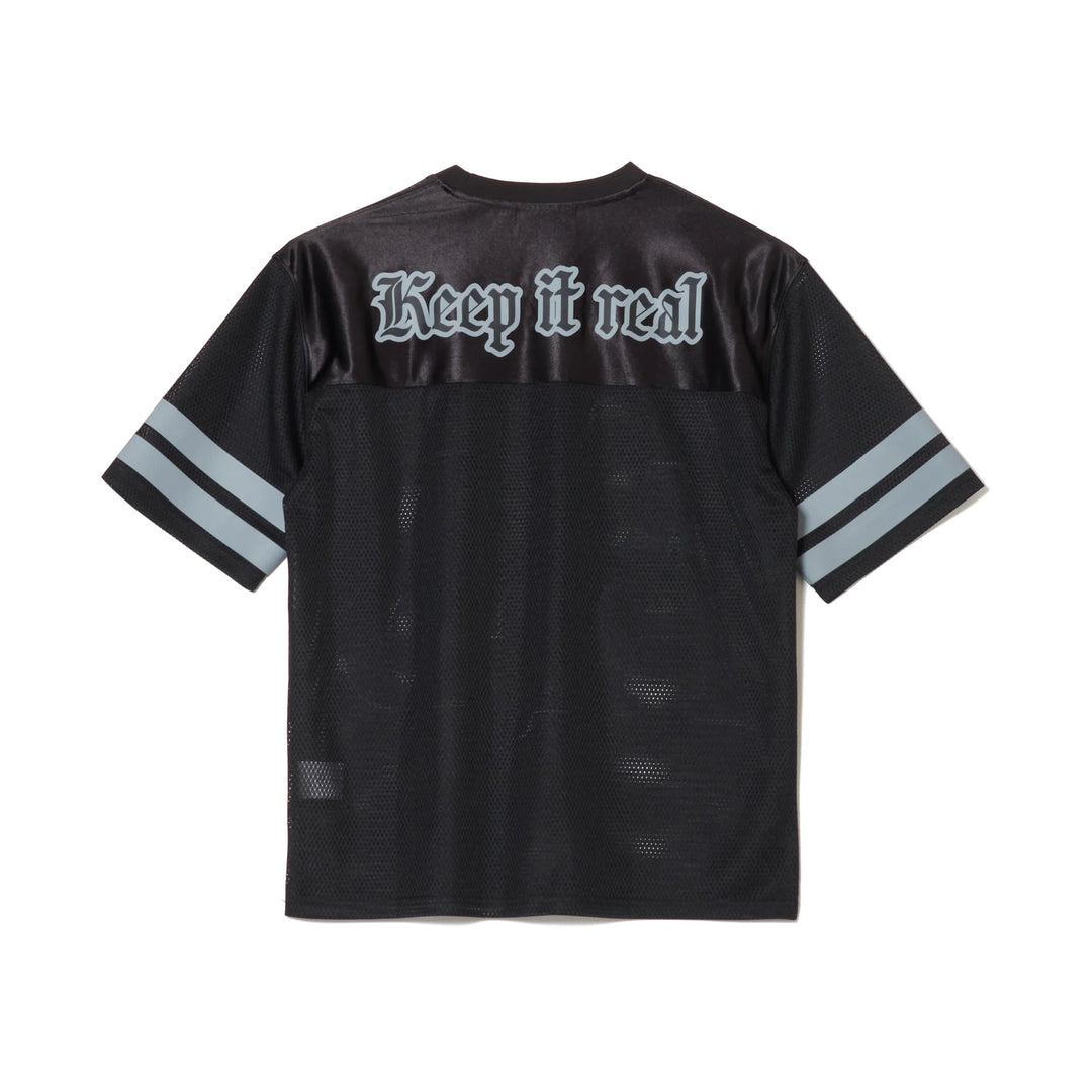 BIG LOGO MESH FOOTBALL TEE