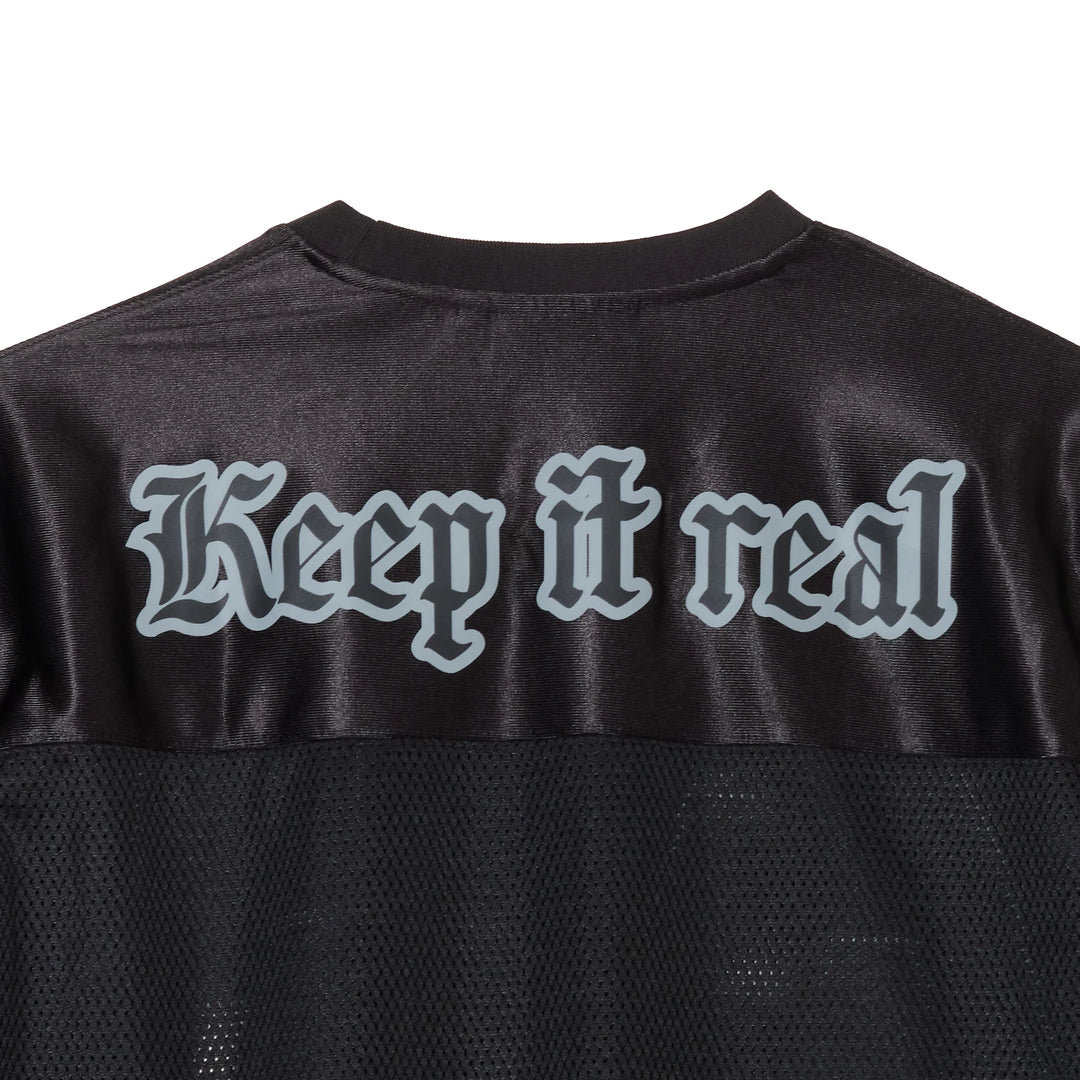 BIG LOGO MESH FOOTBALL TEE