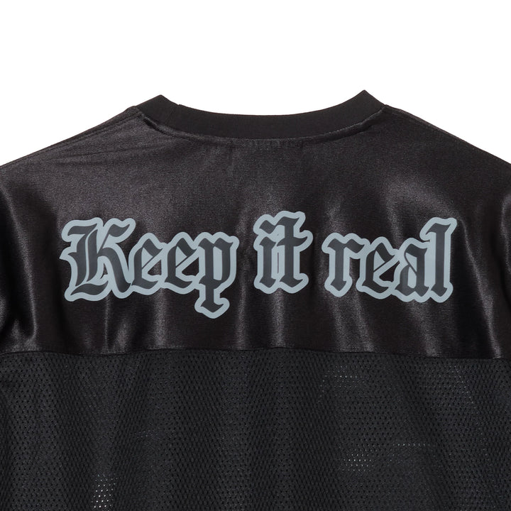 BIG LOGO MESH FOOTBALL TEE