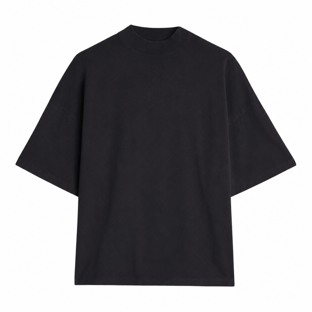 T-SHIRT MOCK NECK SS