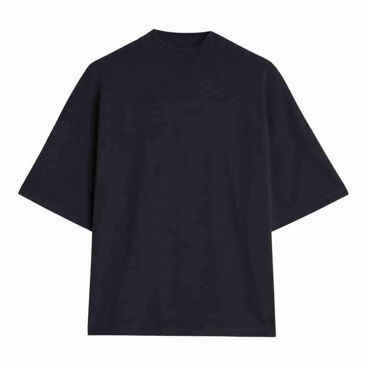 T-SHIRT MOCK NECK SS