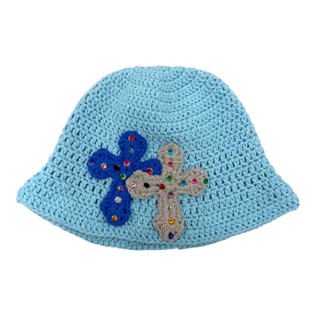 Y.A.R.N. (ヤーン) | 3D double Cross Handmade Knit hat ニットハット