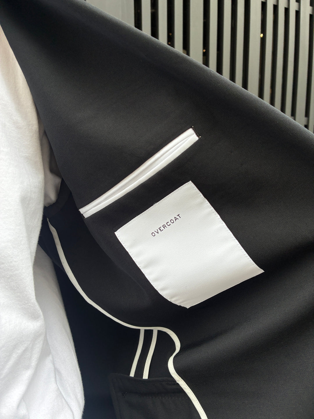 Single-Breasted Jacket in Wool Gabardine