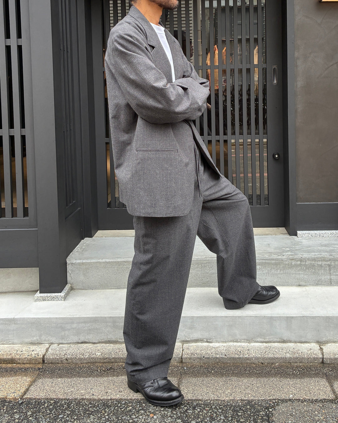 Wool Ramie Mohair Cardigan Jacket