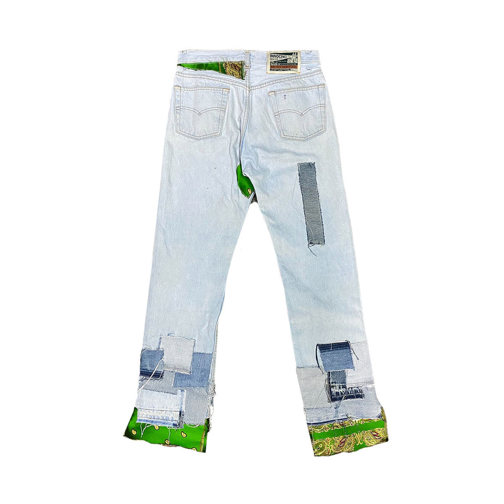 THE WORLD IS YOURS - Kinran Patchwork Denim Pants (THE WORLD IS YOURS × INNOCENCE)