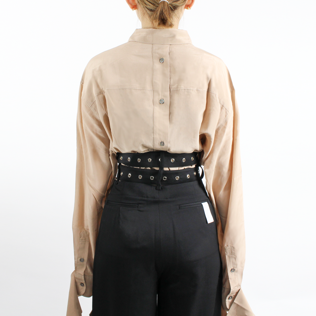 CUFF DETAILED BLOUSE - Rokh