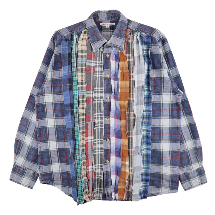 Flannel Shirt -> Ribbon Shirt【sizeL】