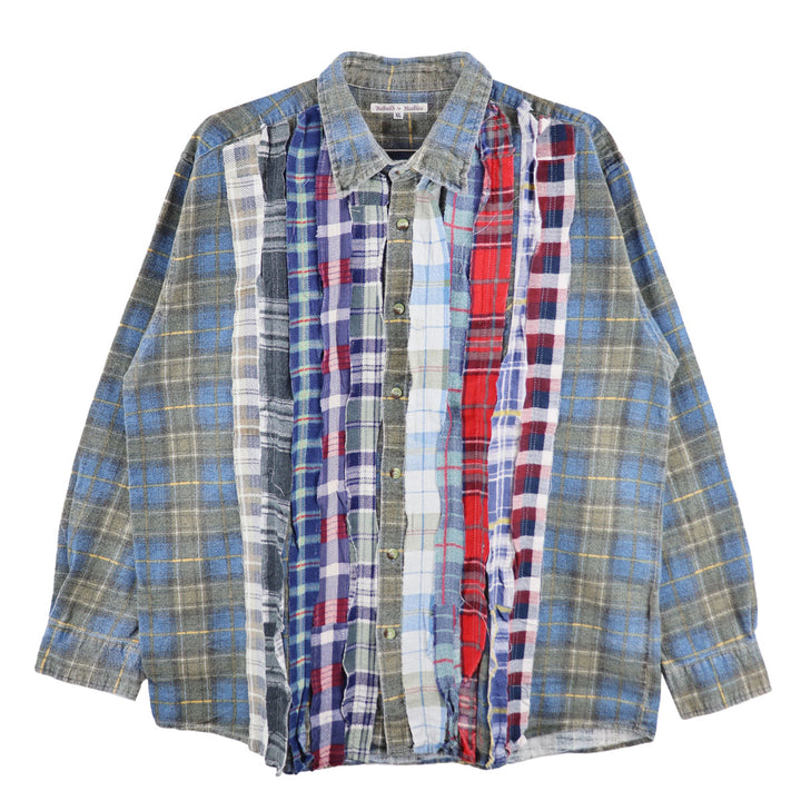 Flannel Shirt -> Ribbon Shirt【sizeXL】