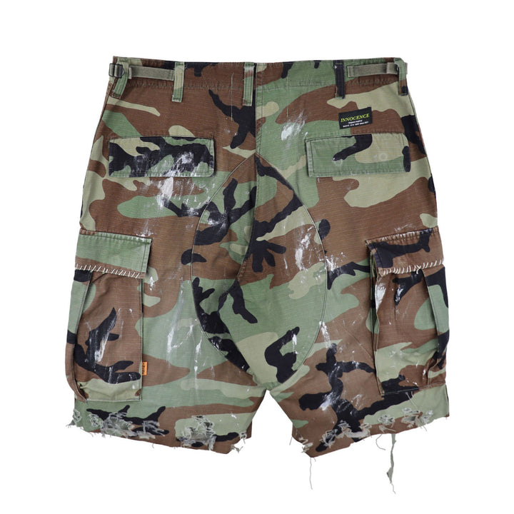 LEOPARD CAMO CARGO SHORTS