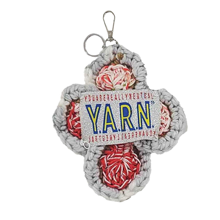 Y.A.R.N. - 3D Cross Handmade Knit Key Holder【I type】