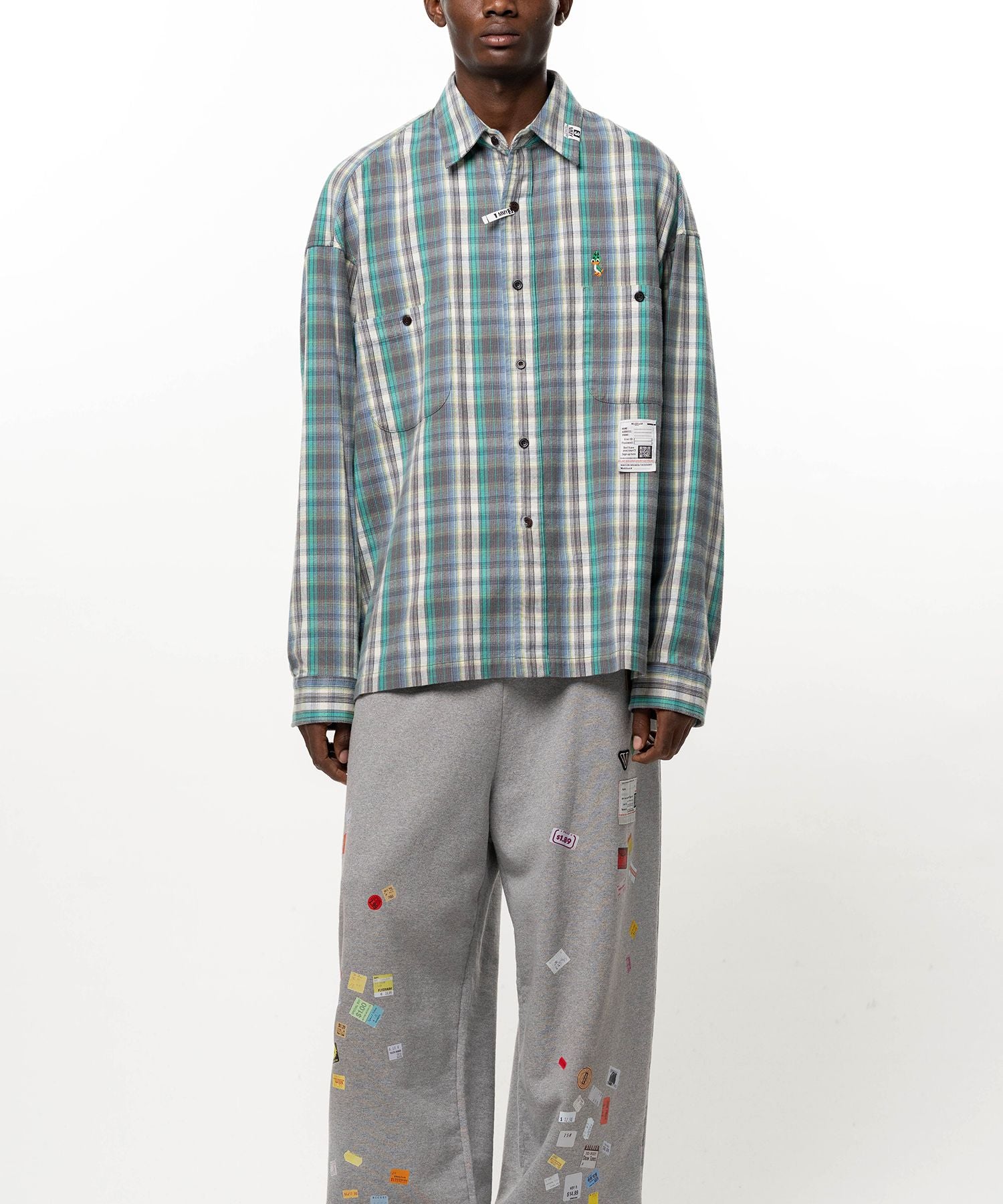 美品【テーラーメイド】シャツ＆スカート＆バイザー　3点セット Maison MIHARA YASUHIRO (メゾンミハラヤスヒロ) | Check Long Sleeve