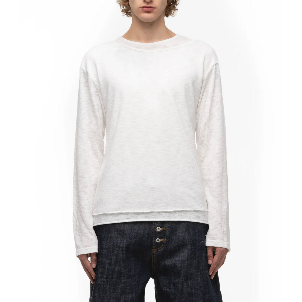 【NO/FAITH STUDIOS】DOUBLE LAYERED ボタン シャツ 関税送料込 DOUBLE LAYERED LONG SLEEVE | Why are you here?