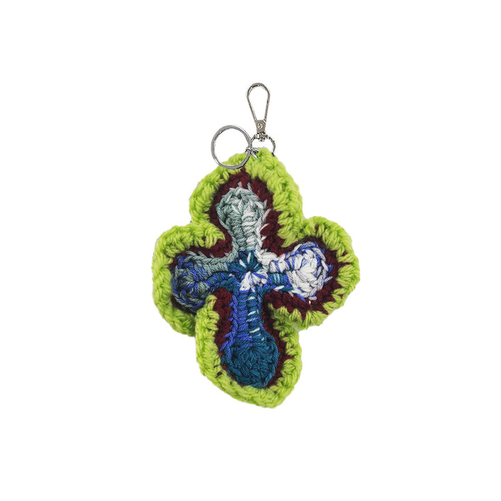 3D Cross Handmade Knit Key Holder【C type】