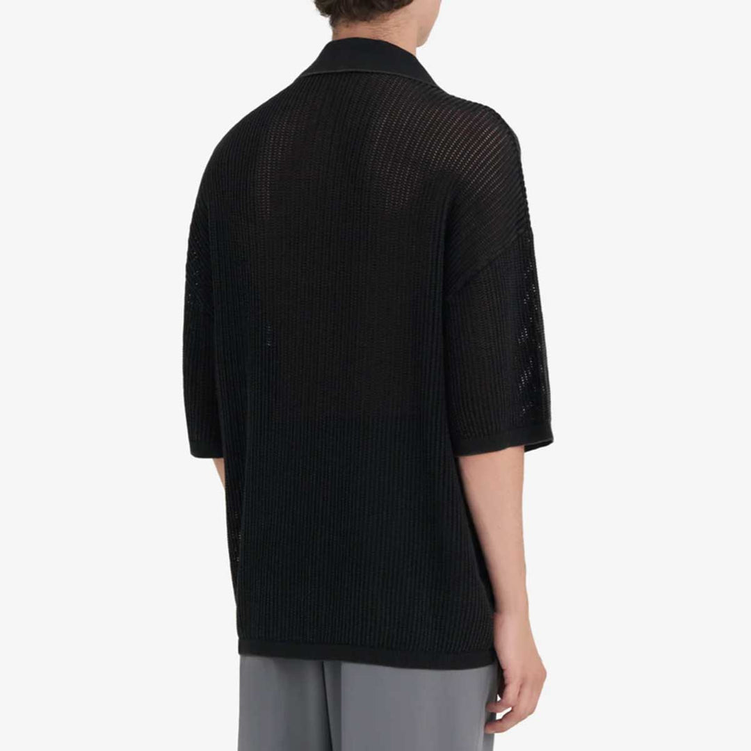 Knit polo sleeveless wash