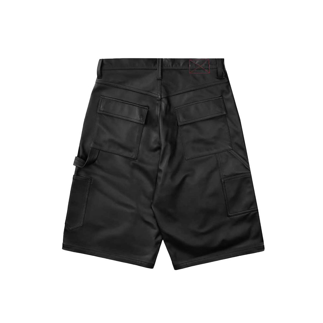 MLVINCE - LEATHER CARGO SHORTS