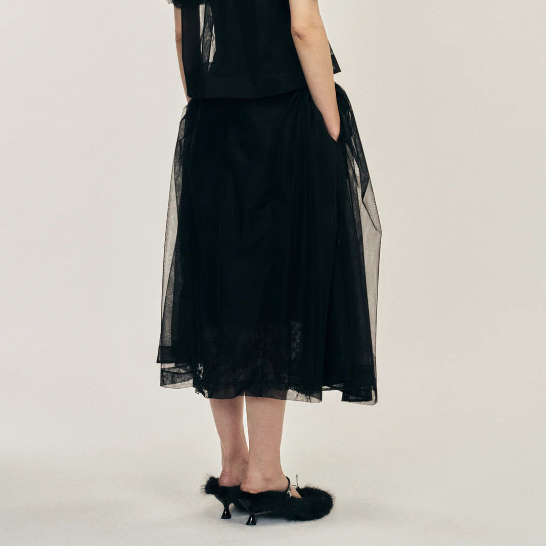 SIMONE ROCHA【リボン装飾☆ボウスリットスカート】 Sheer Bow Hip Tutu Skirt | Why are you here?