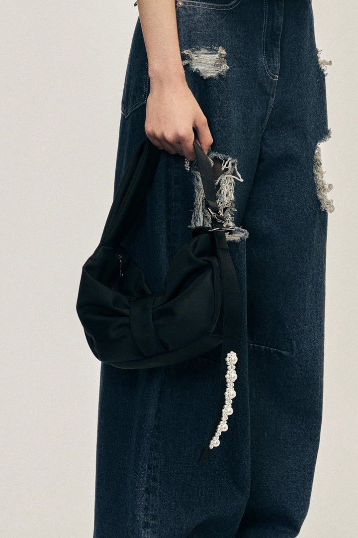 Simone Rocha - MINI SLING BOW BAG W/ EMB