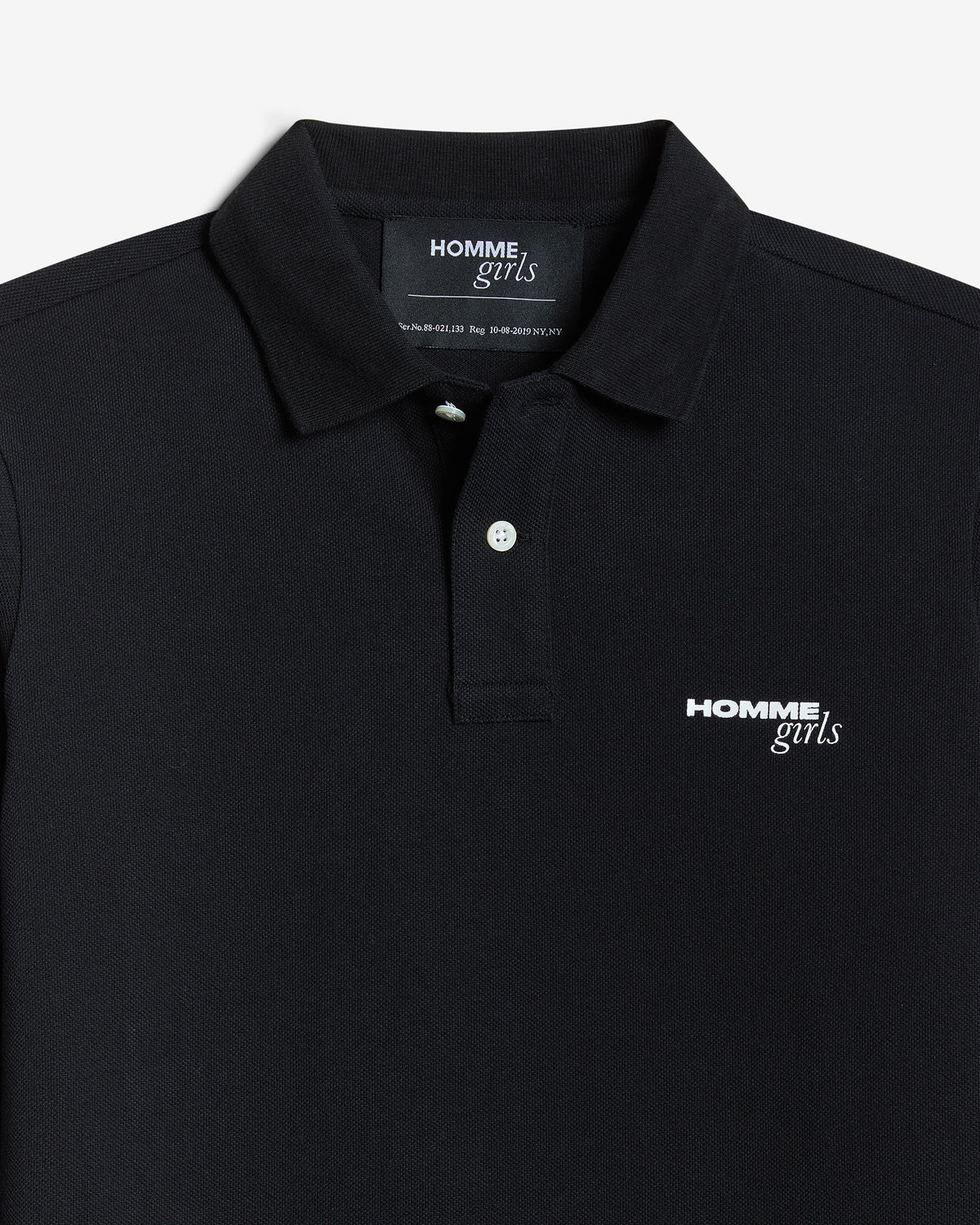 HommeGirls(オムガールズ)| LONG SLEEVE PIQUE POLO