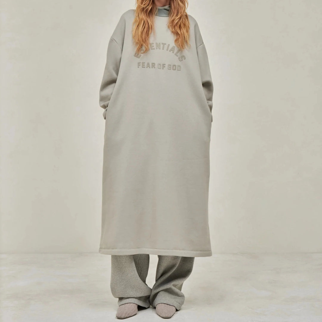 Fear of God ESSENTIALS - Womens Nylon Fleece Hooded Dress