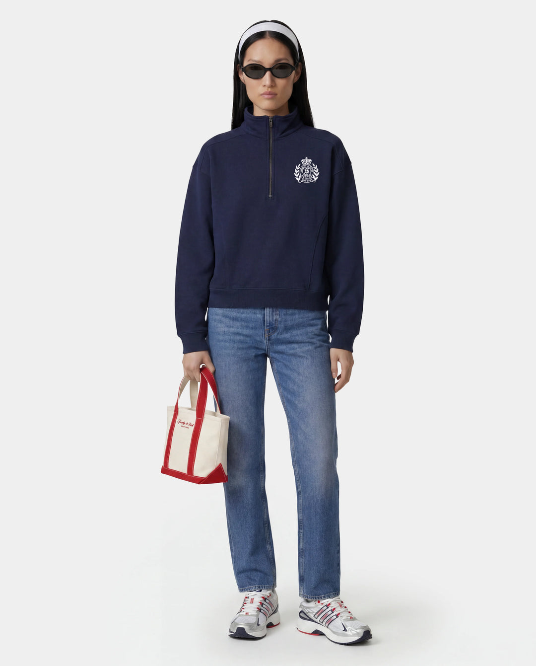 NY Crest Embroidered Quarter Zip