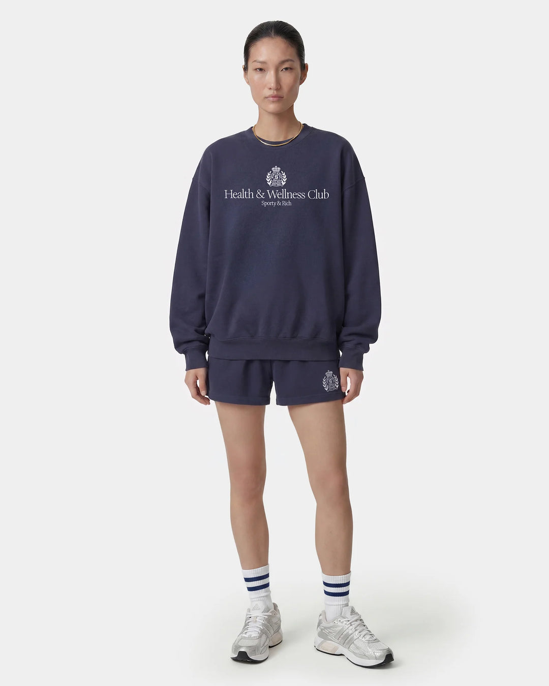 H&W Crest Embroidered Crewneck