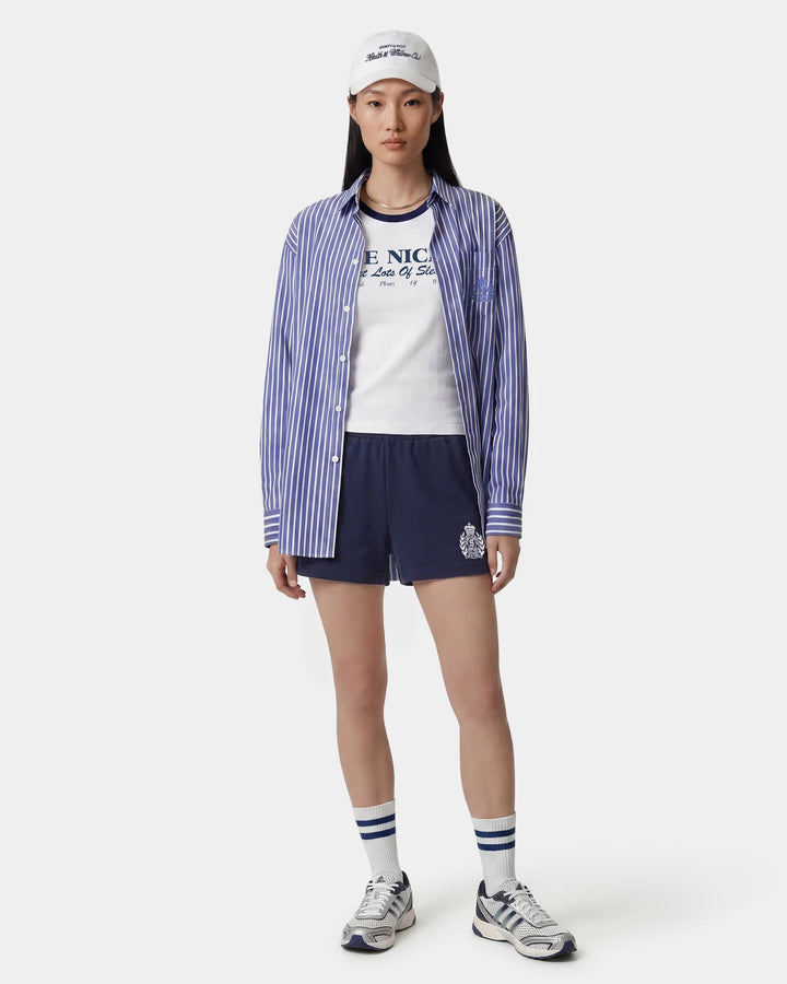 NY Crest Embroidered Disco Short