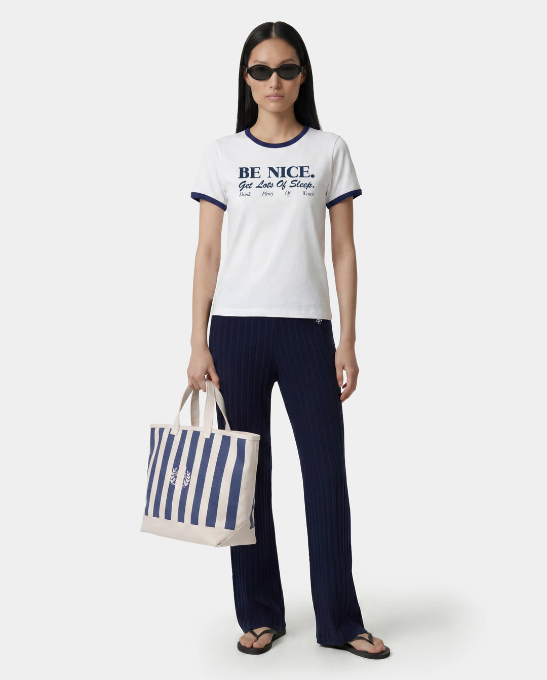 Be Nice Soft Ringer Tee