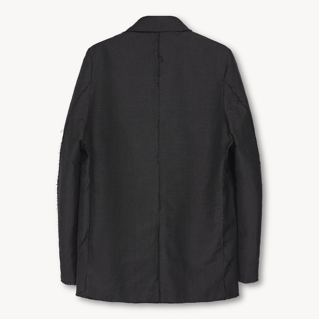 VUJADE - LUCA DECONSTRUCTED TAILORED JACKET IN WOOL & LINEN
