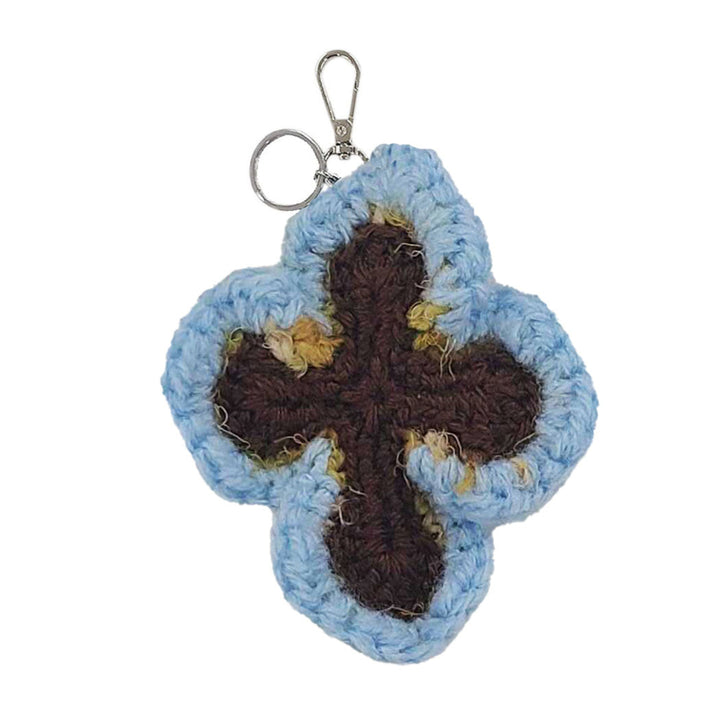 Y.A.R.N. - 3D Cross Handmade Knit Key Holder【M type】
