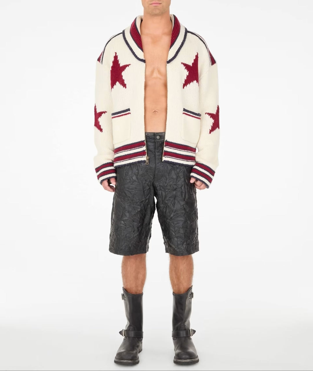 Wool-blend jacquard sweater