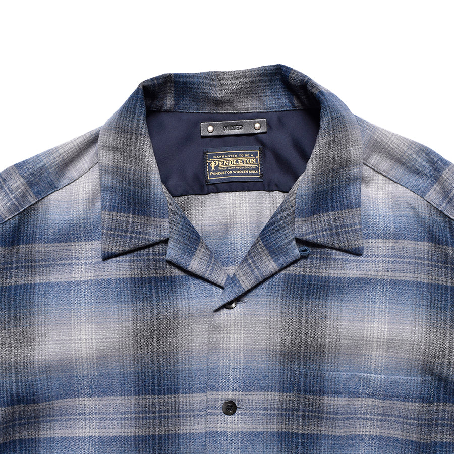 PENDLETON W.Plaid Open Collar SH